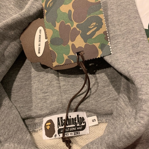 SOLD OUT-Bape A Bathing Ape Lil Yachty Grey Hoodie - Picture 3 of 7